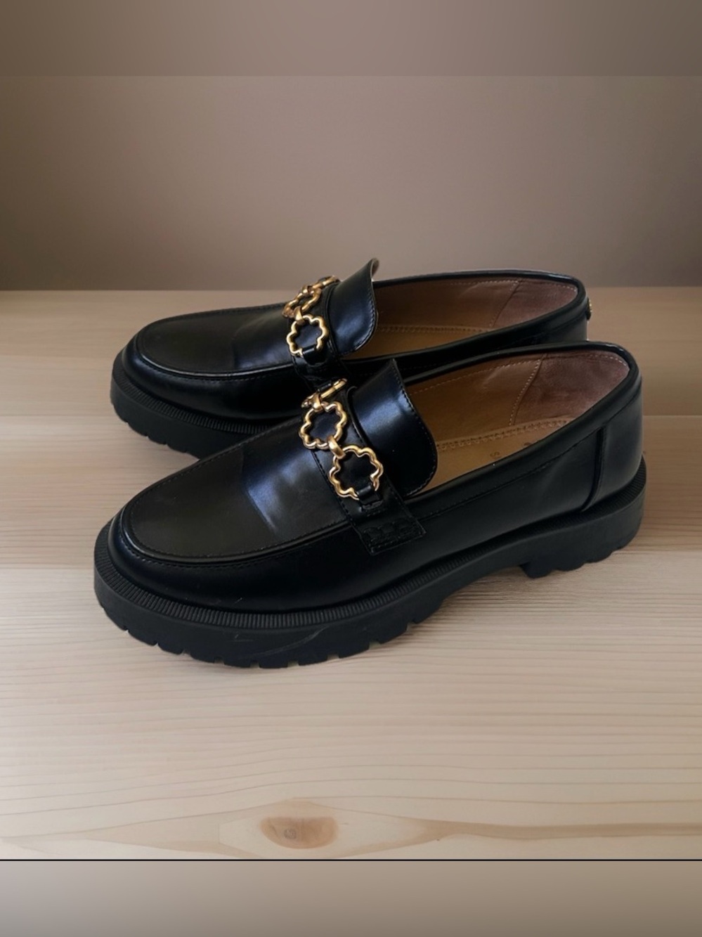 Sam & Libby Y2K Chunky Remi Platform Black Loafer ~Size 9